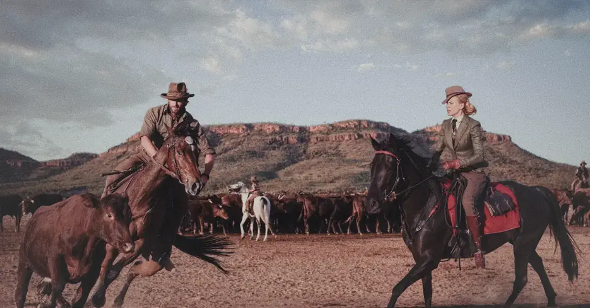 Постер к обзору на фильм "Австралия" (Australia), 2008